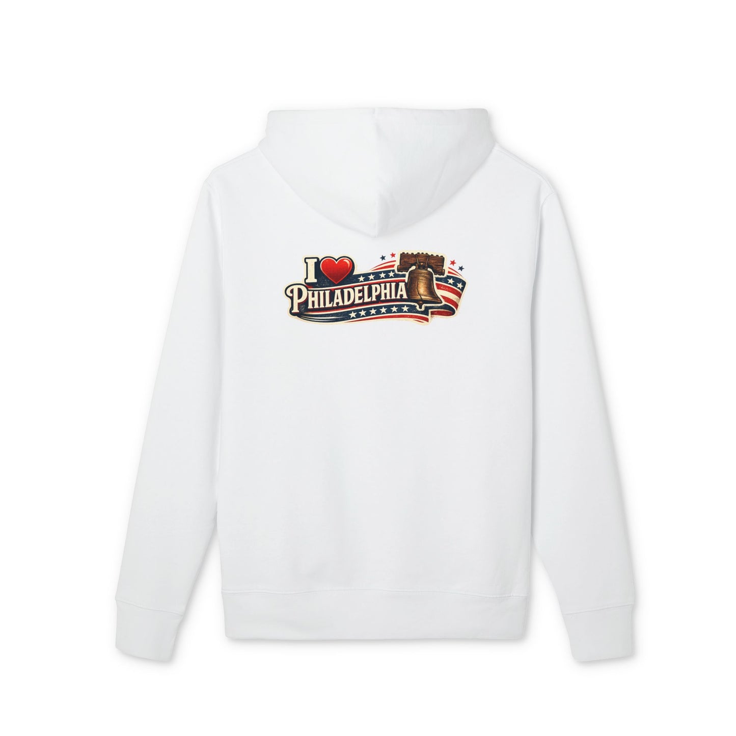 I  Philadelphia Hoodie — Vintage Liberty Bell & American Flag Sweatshirt