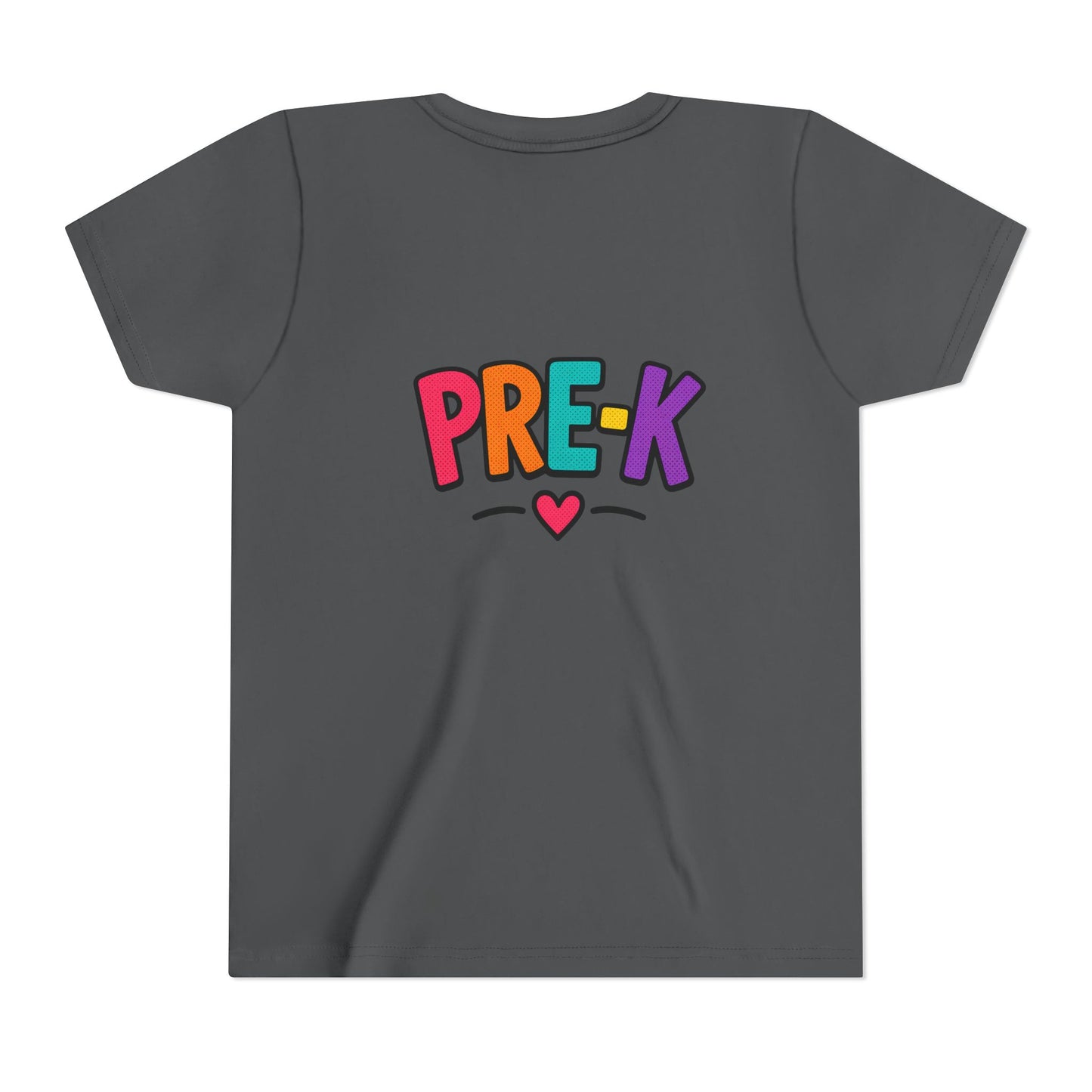 Pre-K Kids Tee — Colorful Heart Preschool Shirt for Boys & Girls