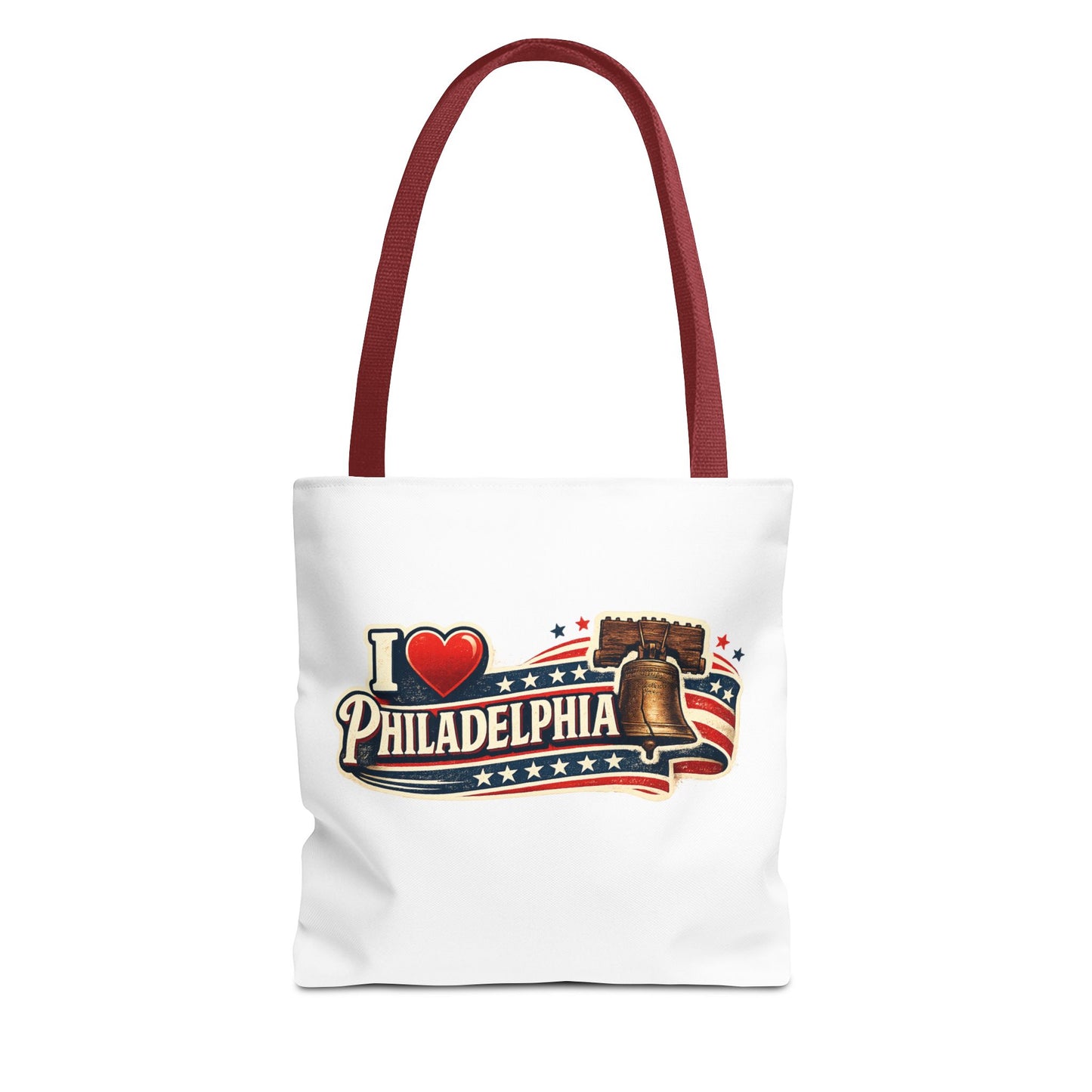 I  Philadelphia Liberty Bell Tote Bag — American Flag City Souvenir