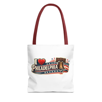 I  Philadelphia Liberty Bell Tote Bag — American Flag City Souvenir