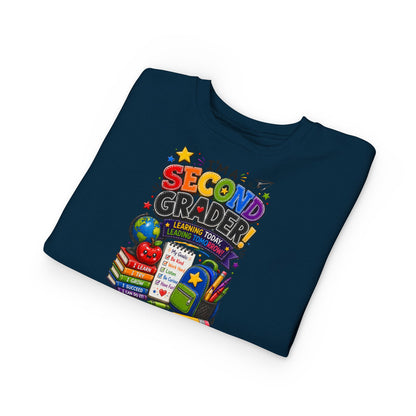 I'm a Second Grader Toddler Sweatshirt — Cute Back-to-School Kids Crewneck