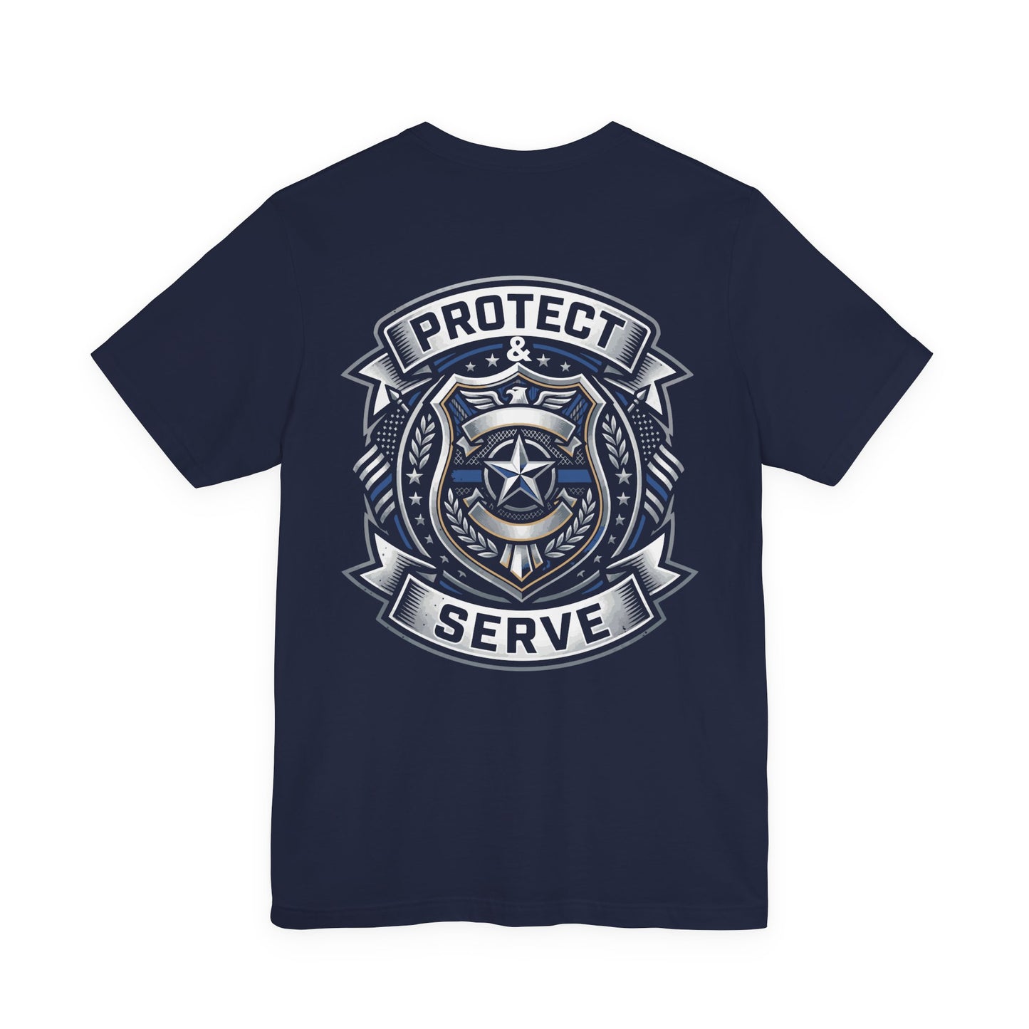 Protect & Serve T-Shirt — Police Badge Emblem Tee