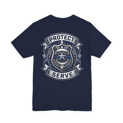 Protect & Serve T-Shirt — Police Badge Emblem Tee
