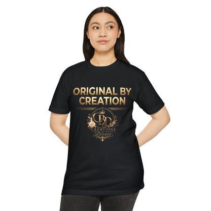 Original By Creation Logo T-Shirt — Gold Crest Designer Tee