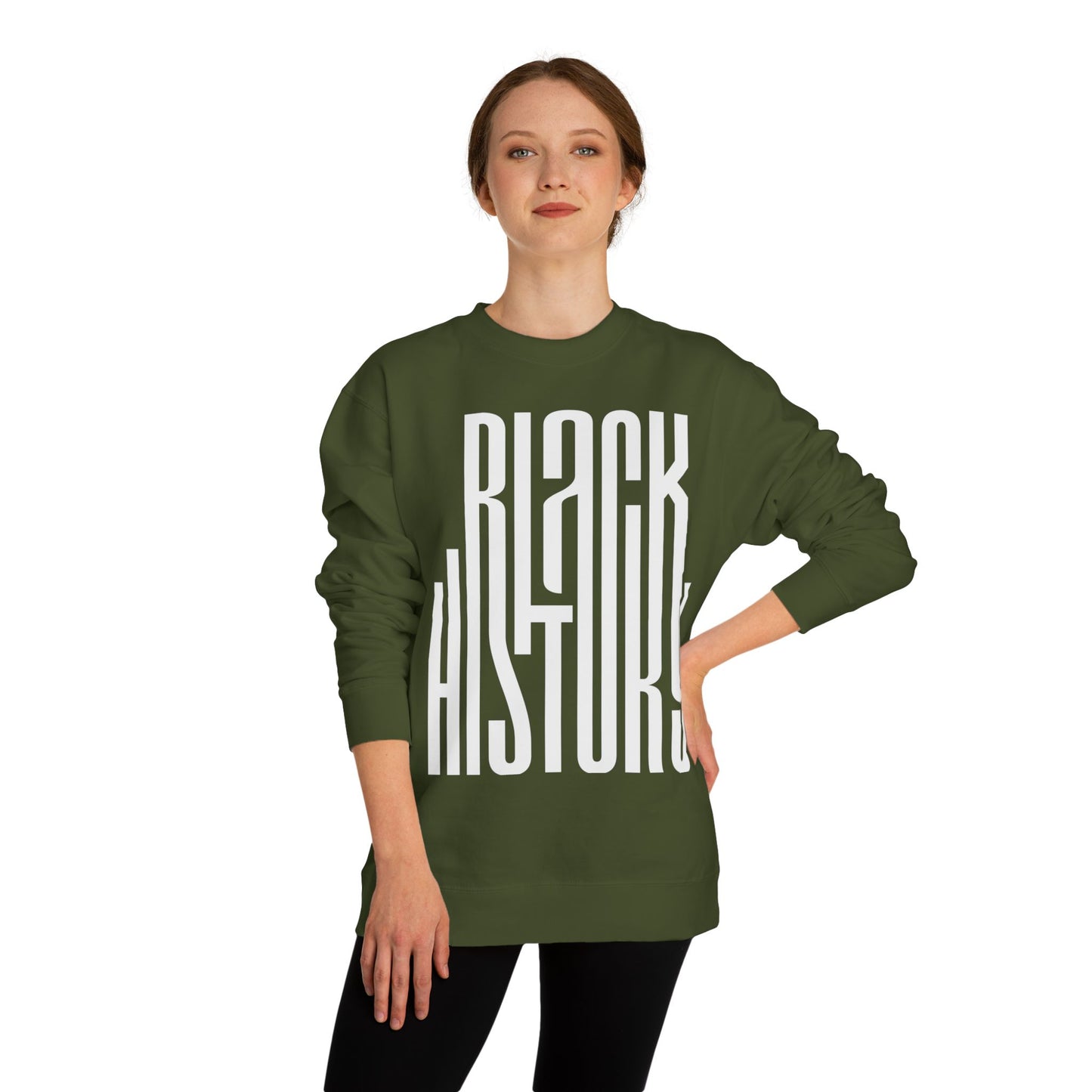 Black History Sweatshirt — Bold Retro Typography Crewneck
