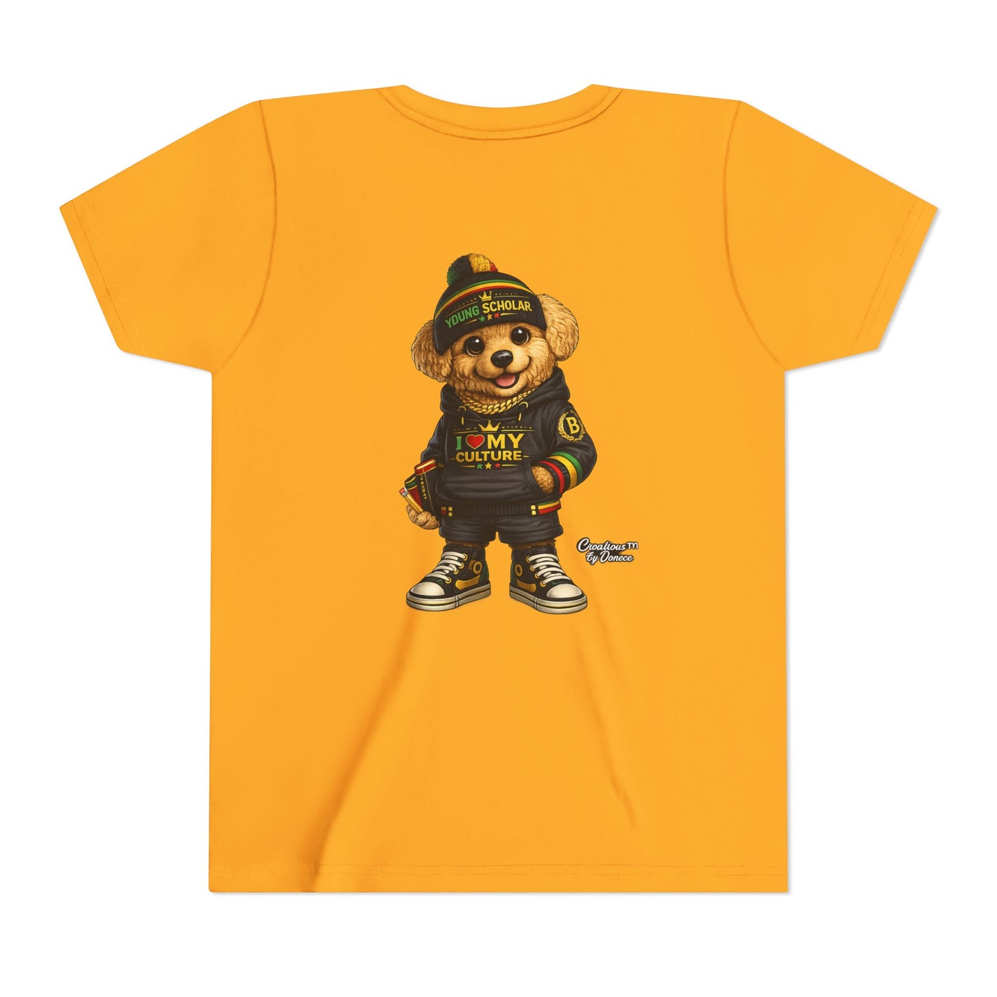 Youth Bear Graphic Tee – "I Love My Culture" Urban Streetwear