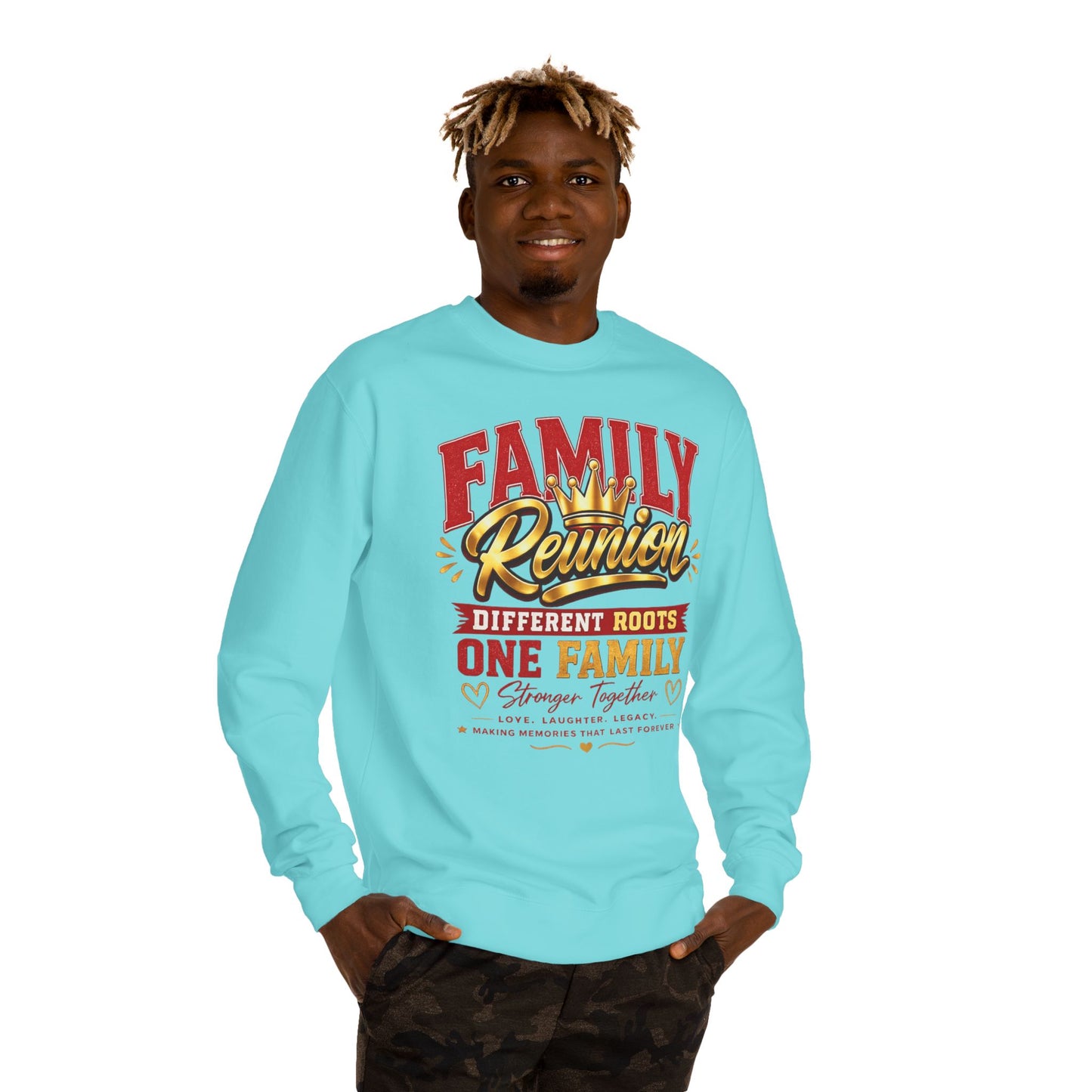 Family Reunion Sweatshirt - "Different Roots One Family" Crewneck