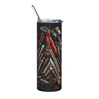 Mechanic Dad 20oz Stainless Steel Tumbler – World's Best Fixer Travel Cup