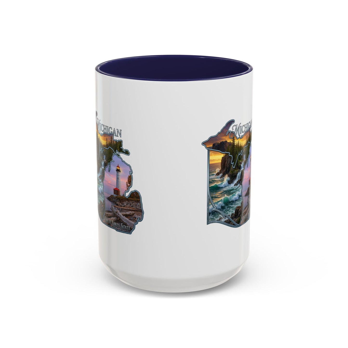 Michigan Lighthouse Coffee Mug — Scenic Great Lakes Accent Mug (11/15oz)