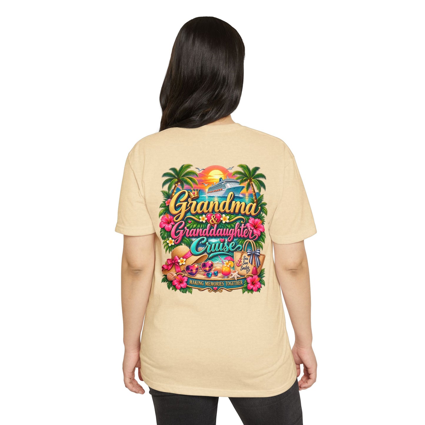 Grandma & Granddaughter Cruise T-Shirt — Tropical Vacation Graphic Tee