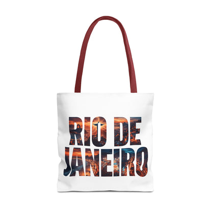 Rio de Janeiro Sunset Tote Bag — Travel Beach Cityscape Graphic Tote