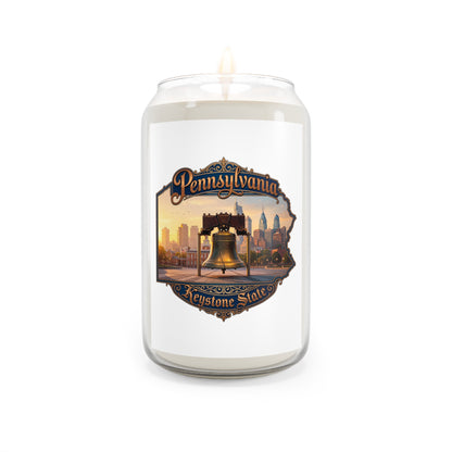 Pennsylvania Scented Soy Candle – 13.75oz "Keystone State" Liberty Bell Design