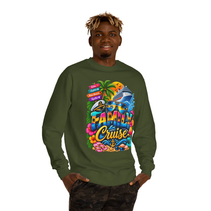 Crewneck Sweatshirt — Family Cruise Graphic Sweatshirt