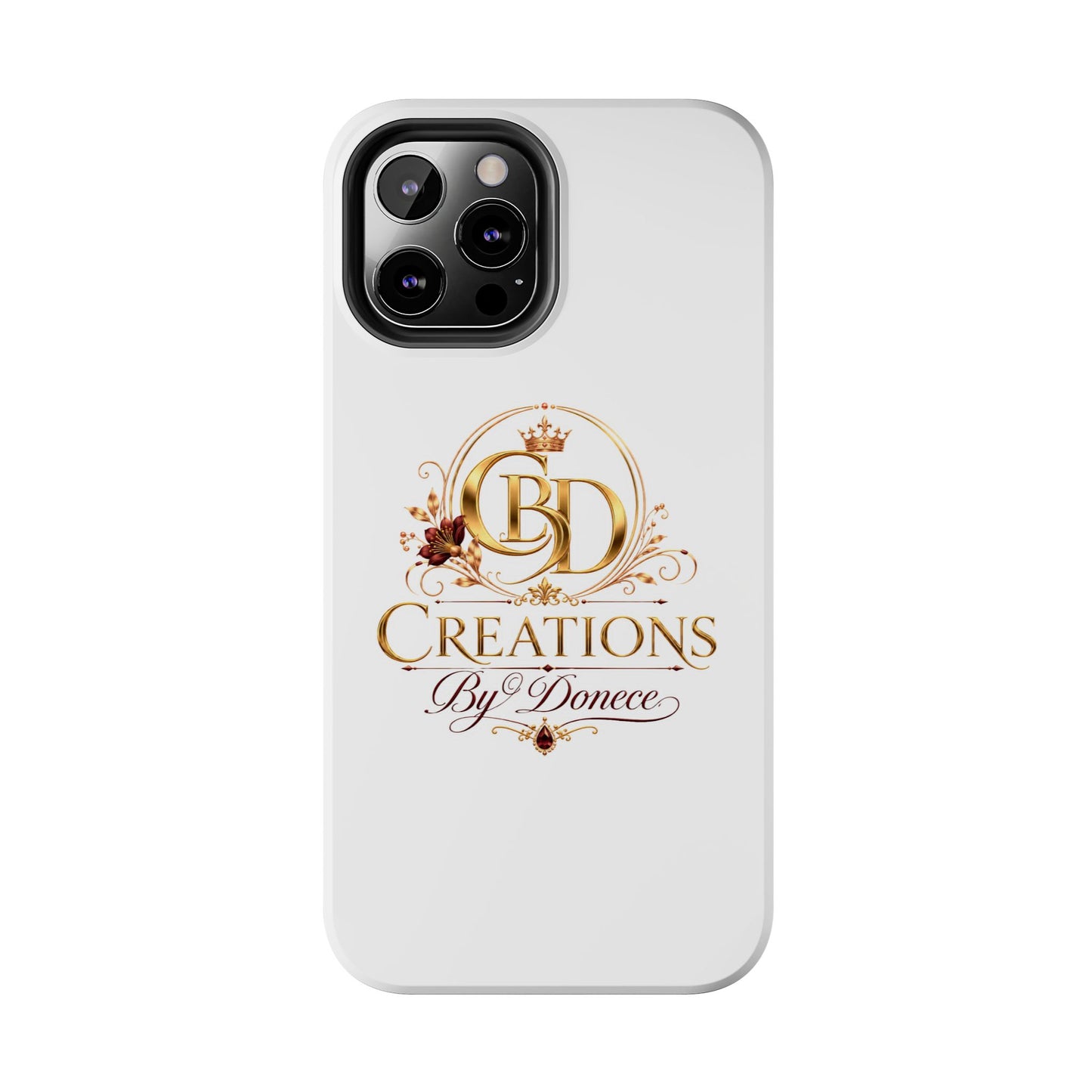 BD Creations By Donece Elegant Logo Tough Phone Case — Protective iPhone Cover