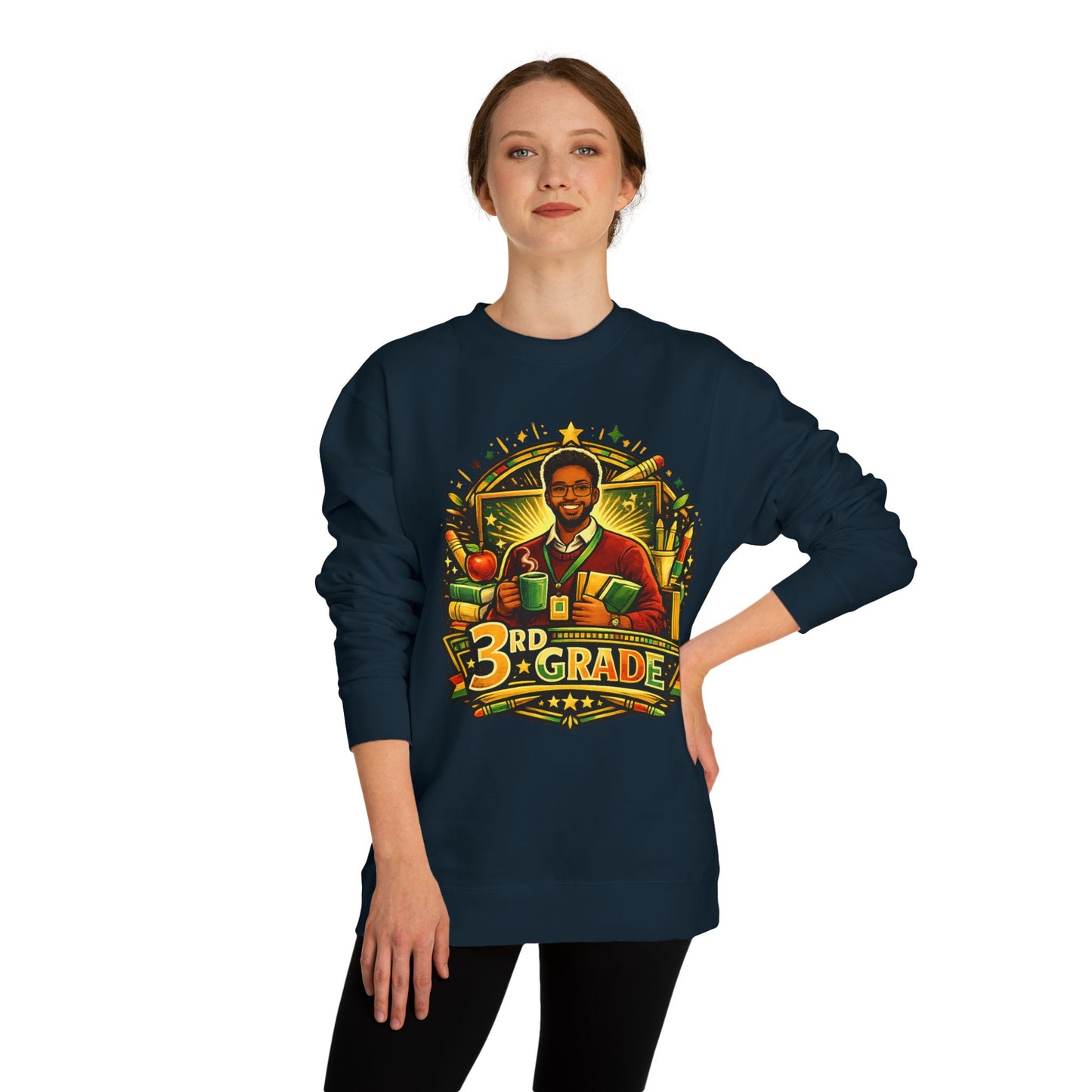 3rd Grade Teacher Sweatshirt — Proud 3rd Grade Educator Crewneck