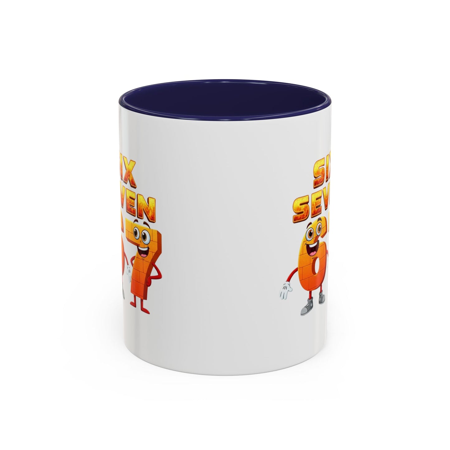 Six Seven Cartoon Number Coffee Mug - Fun Math Teacher Gift (11/15oz)