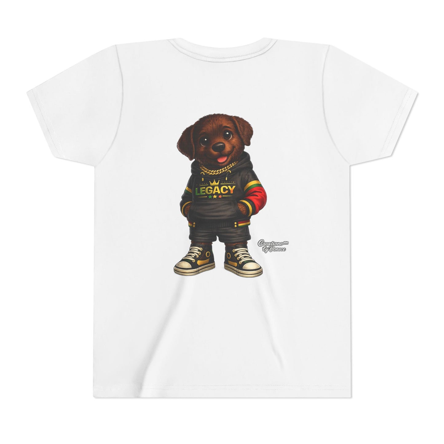 Youth Tee — Cute Rottweiler Puppy in 'Legacy' Hoodie Kids T‑Shirt