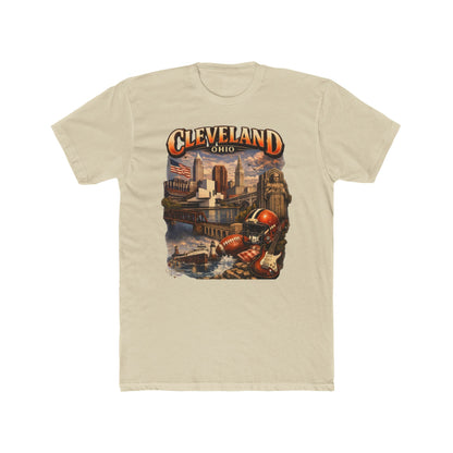 Cleveland Ohio Vintage Football Cityscape T-Shirt