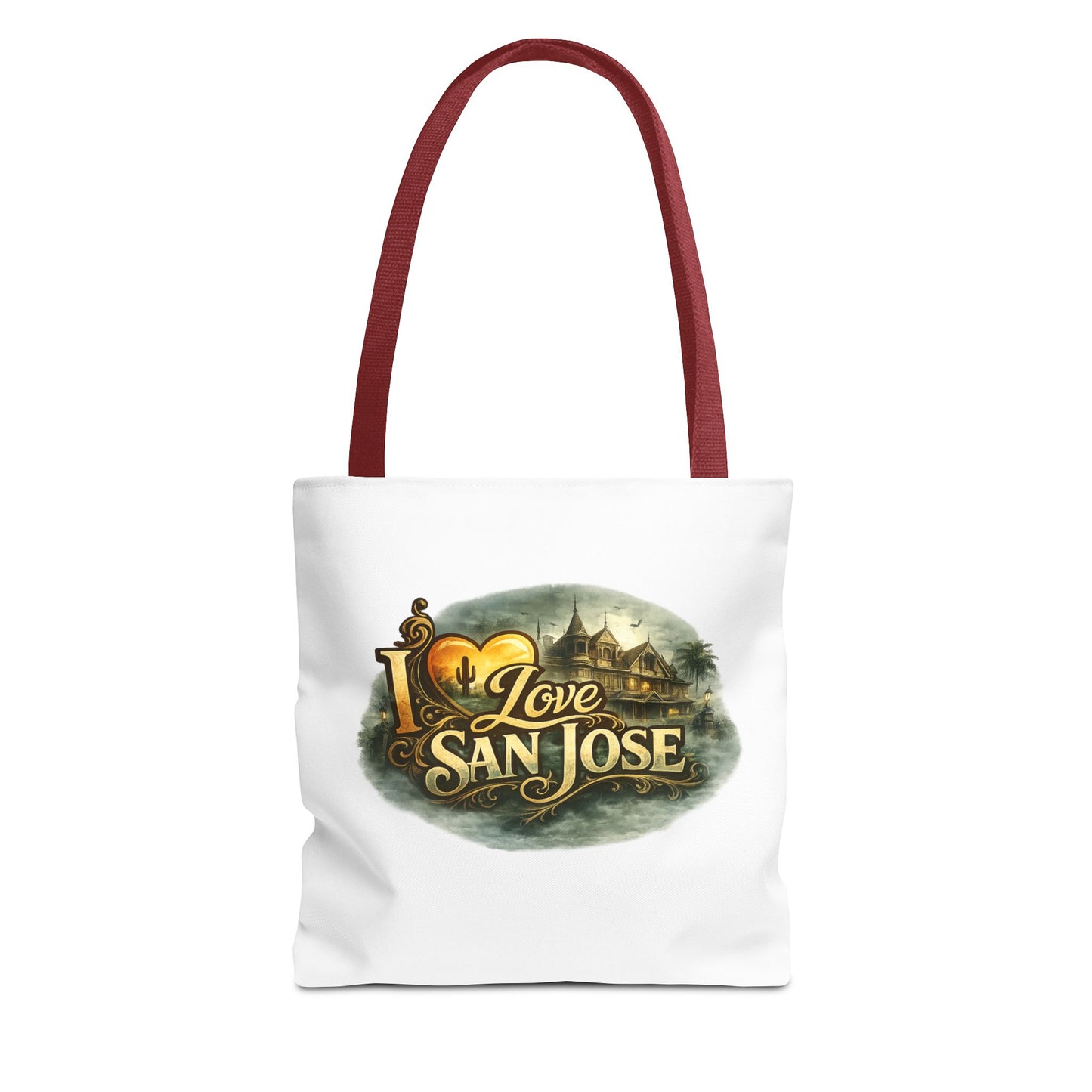 San Jose Tote Bag — "I Love San Jose" Scenic Logo Tote