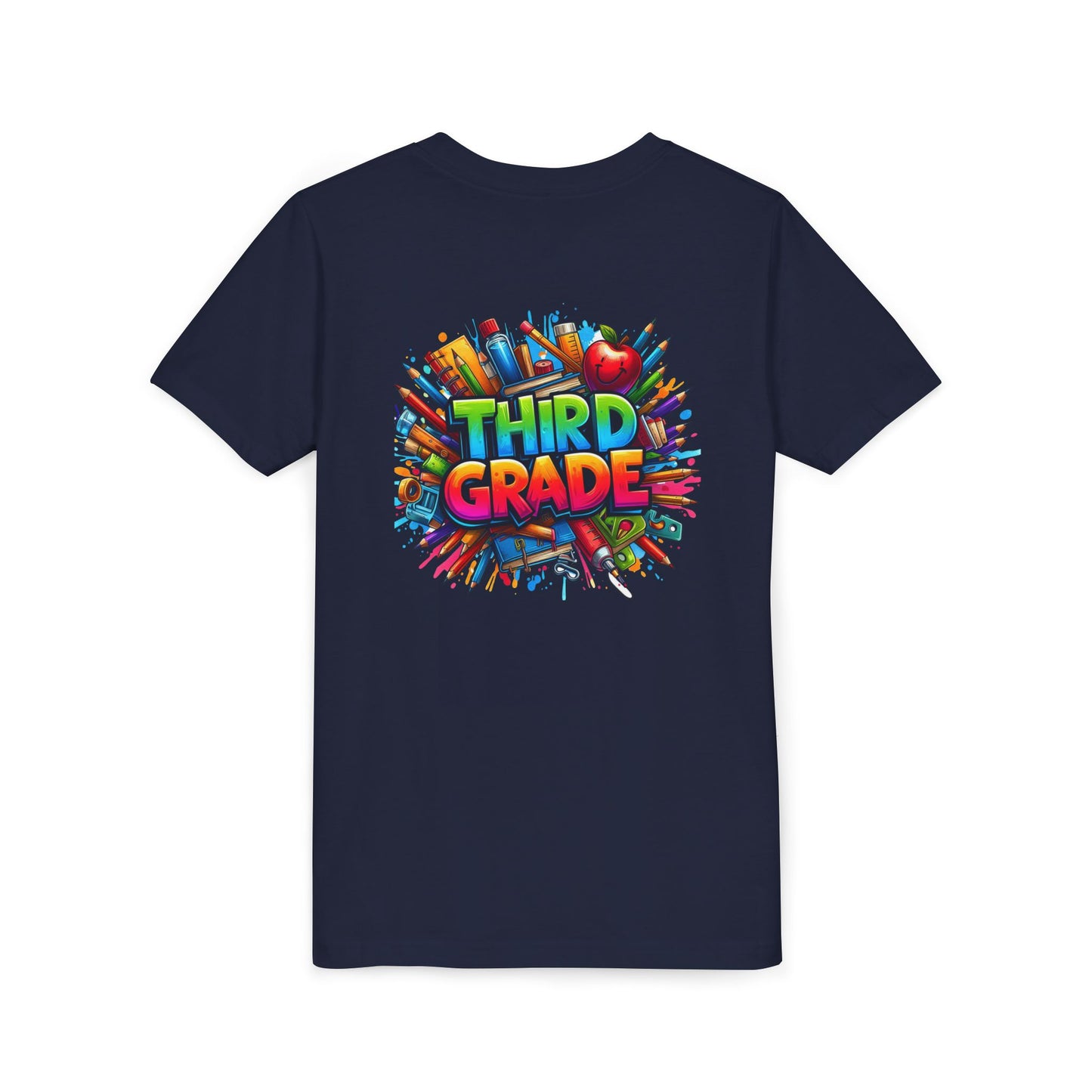 Third Grade Kids' T-Shirt – Colorful School Supplies Back-to-School Tee