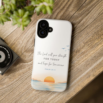 Sunrise Scripture Phone Case, Bible Verse Phone Case | Christian iPhone & Samsung Case, Faith-Based Inspirational Scripture Phone Cover