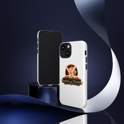 Wisdom and Theology Phone Case — Christian Dove & Cross Protective Tough Case