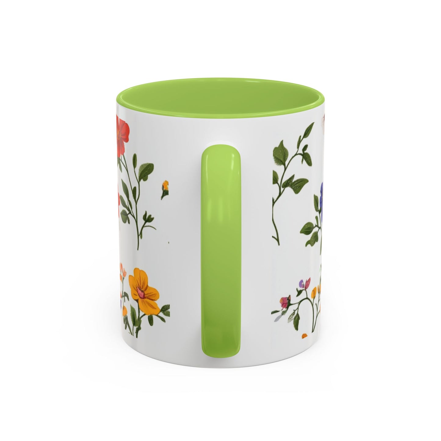 Floral "Her Love Is the Quiet Strength" Accent Coffee Mug — Inspirational Mother's Day Gift