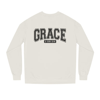 Grace Crewneck Sweatshirt – 'GRACE' 2 Cor 12:9 Christian Pullover