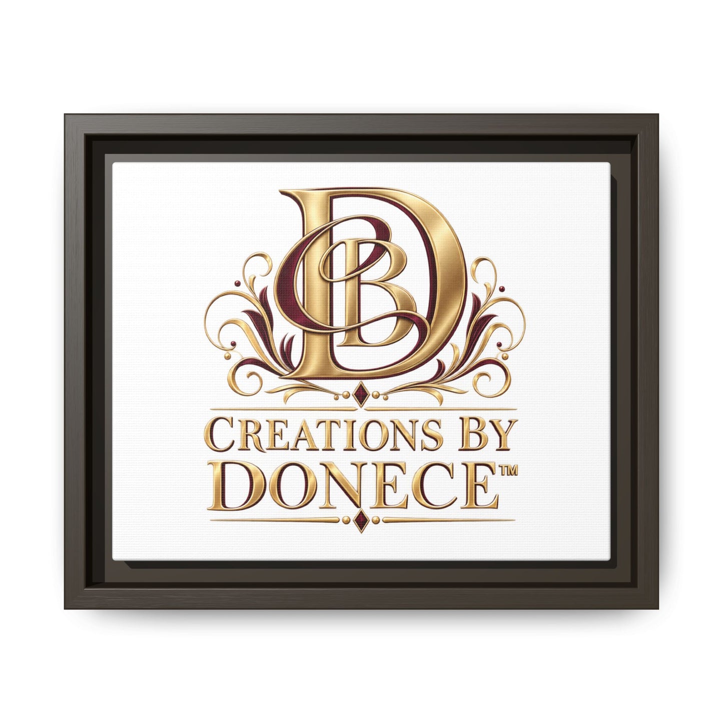 Framed Matte Canvas – Creations By Donece Logo Wall Art
