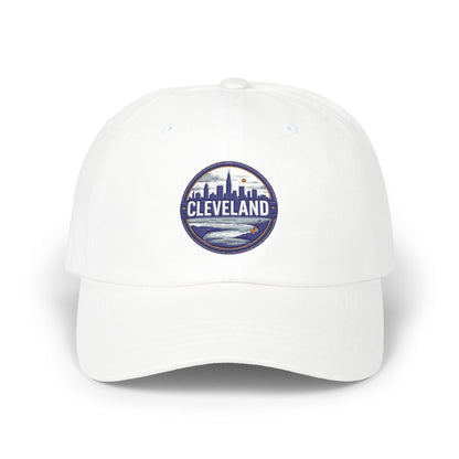 Cleveland Skyline Dad Cap — Embroidered City Patch Baseball Hat