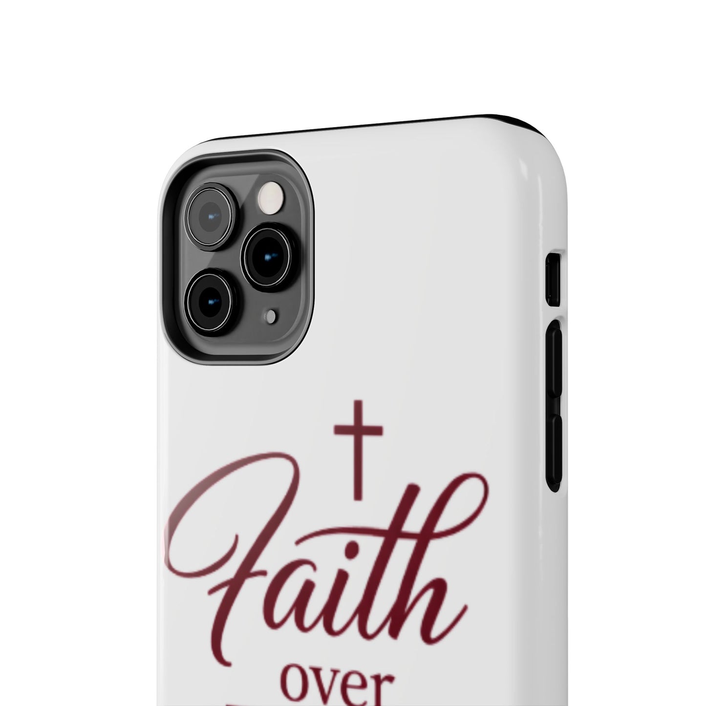 Faith Over Fear Tough Phone Case — Christian Inspirational Protective Phone Cover