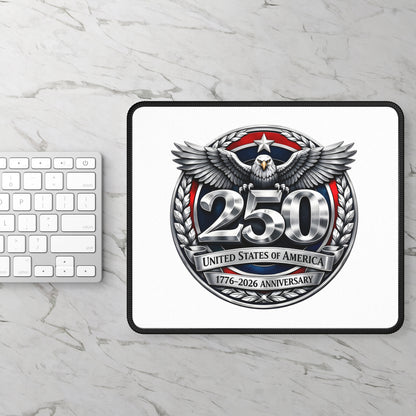 250th USA Anniversary Gaming Mouse Pad — Patriotic Eagle 1776–2026 Commemorative