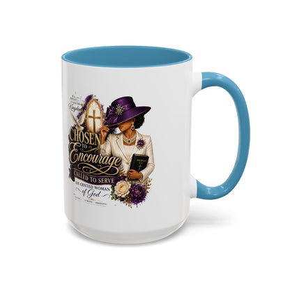 Chosen to Encourage Coffee Mug — Christian Woman Faith Gift (11/15oz)