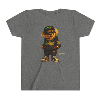 Kids Graphic Tee - 'Respect the Hustle' Teddy Bear Streetwear