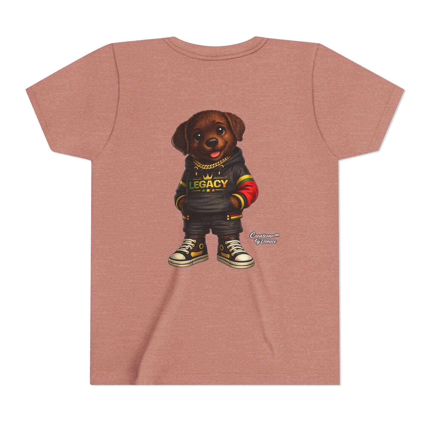 Youth Tee — Cute Rottweiler Puppy in 'Legacy' Hoodie Kids T‑Shirt