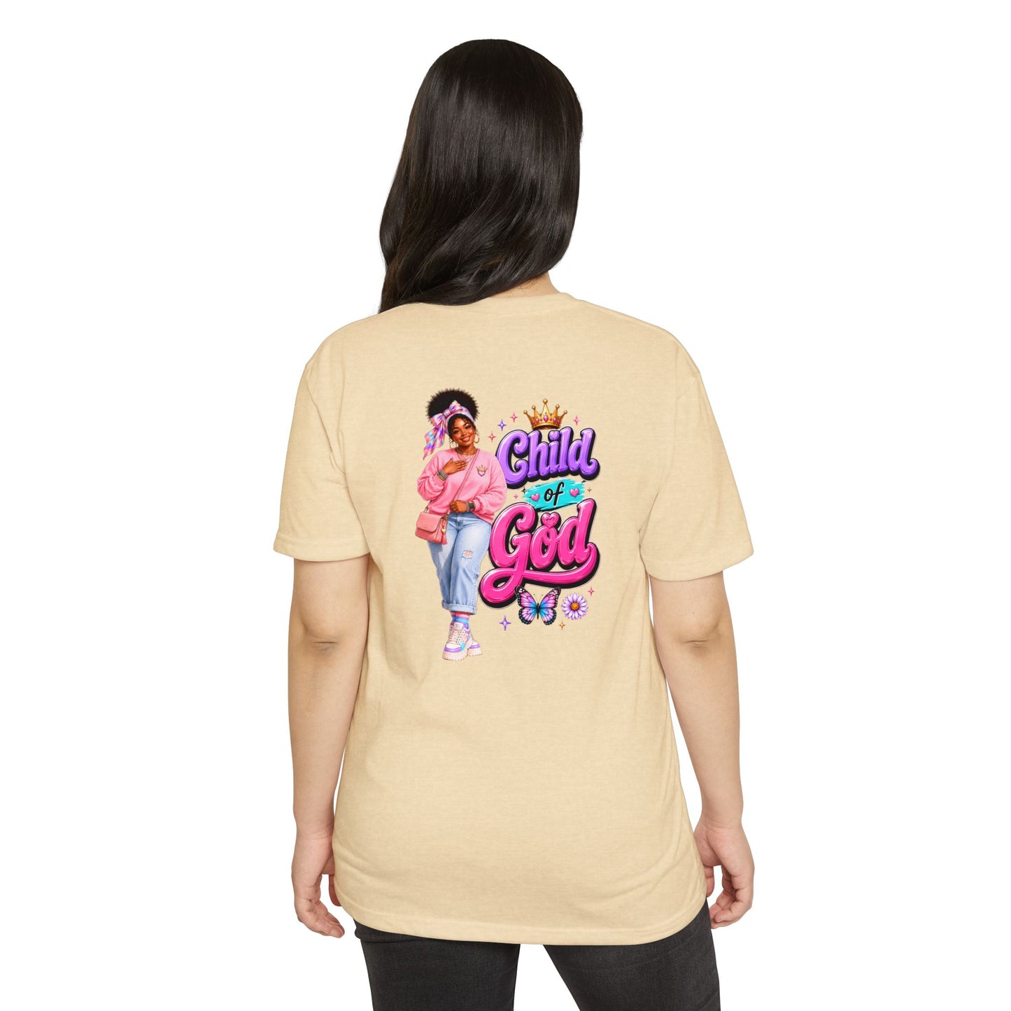 Child of God T-Shirt — Cute Pink Faith Graphic Tee for Girls