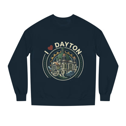 I  Dayton Crewneck Sweatshirt — Retro City Landmark Pullover