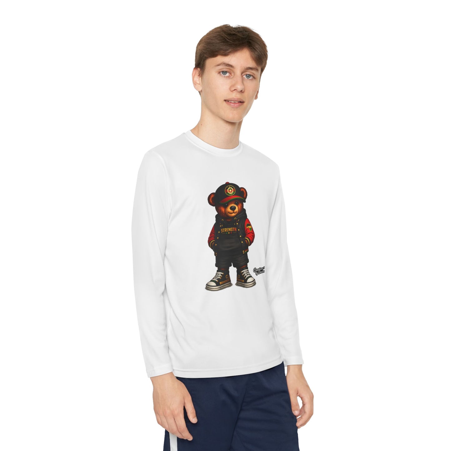 Youth Long Sleeve Tee — Urban Bear Graphic