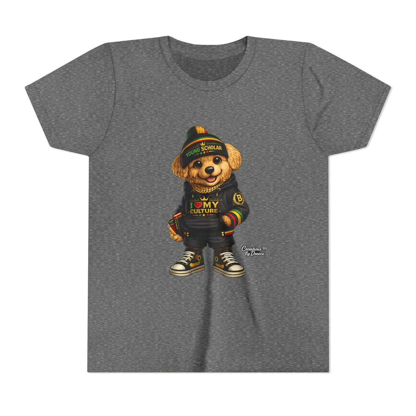 Youth Bear Graphic Tee – "I Love My Culture" Urban Streetwear