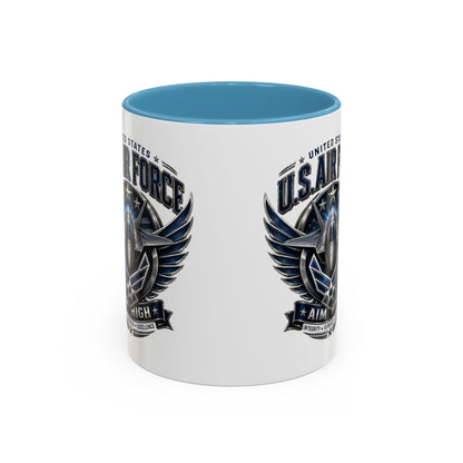 U.S. Air Force Aim High Accent Coffee Mug (11/15oz)
