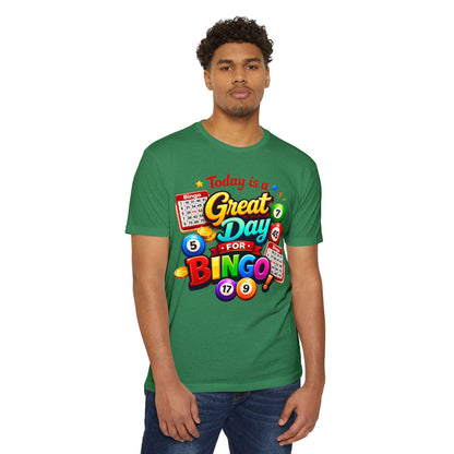 Bingo T-Shirt — "Today Is a Great Day for Bingo" Retro Game Night Tee