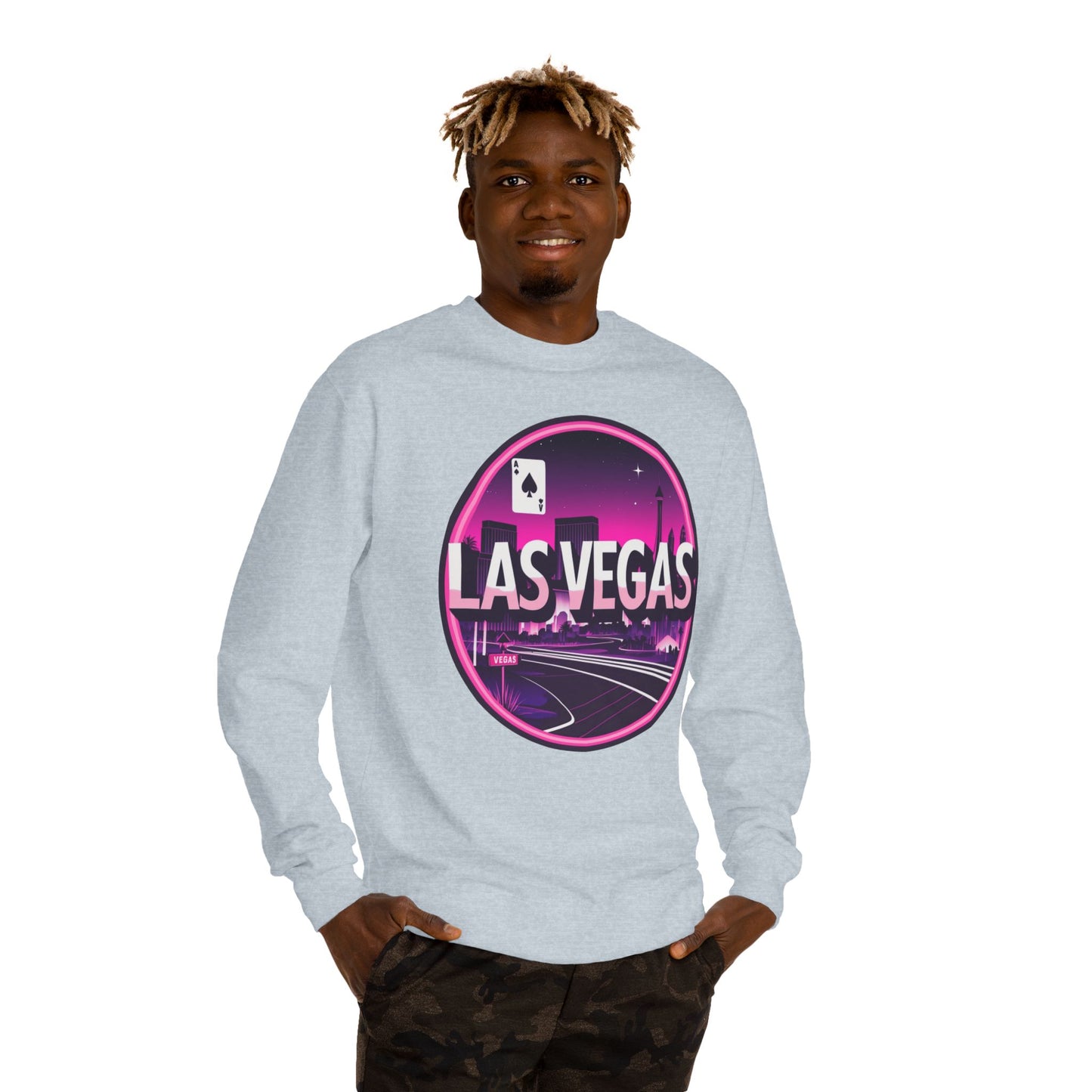 Las Vegas Retro Neon Crewneck Sweatshirt