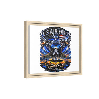 U.S. Air Force 'Aim High' Framed Canvas Print