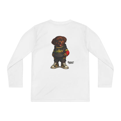 Kids Long Sleeve Tee — "Legacy" Rottweiler Puppy Graphic