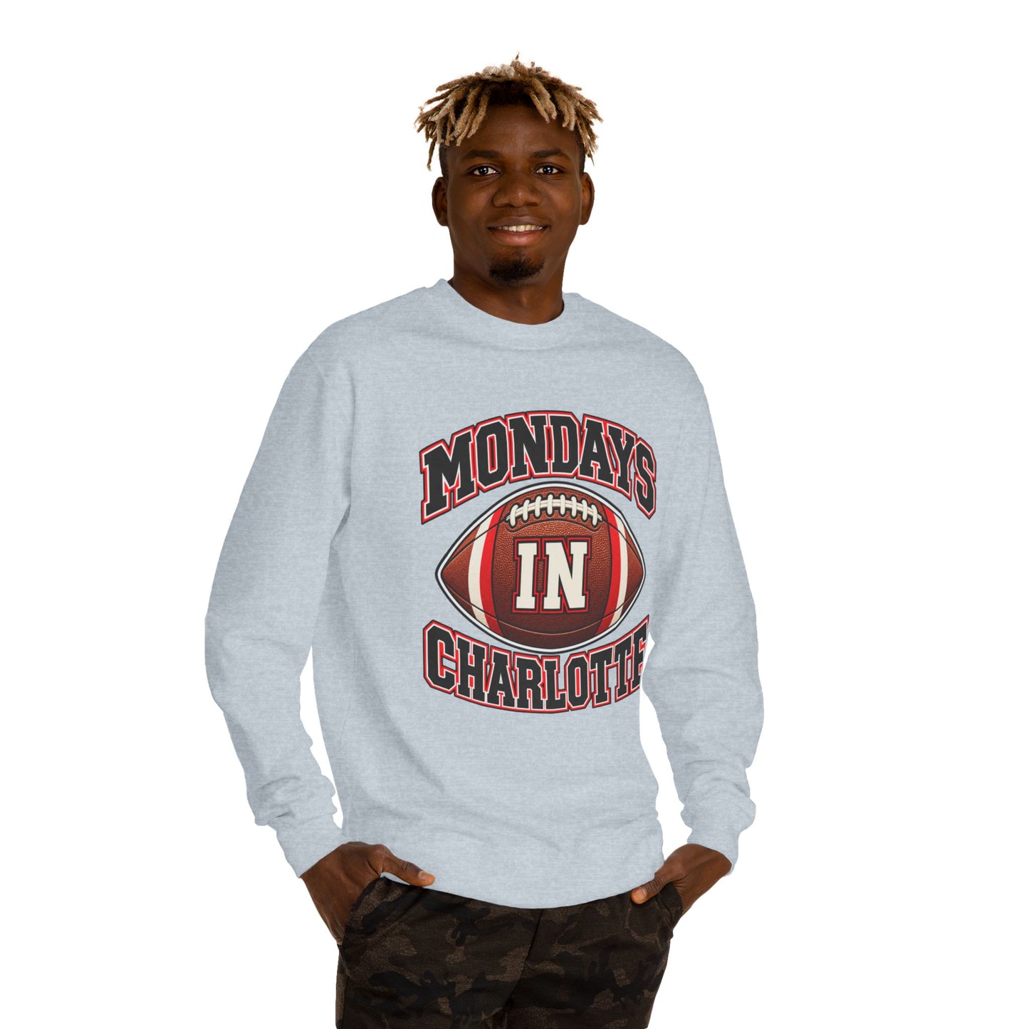 Mondays in Charlotte Football Sweatshirt