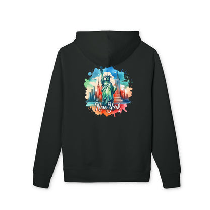 New York Watercolor Statue of Liberty Hoodie