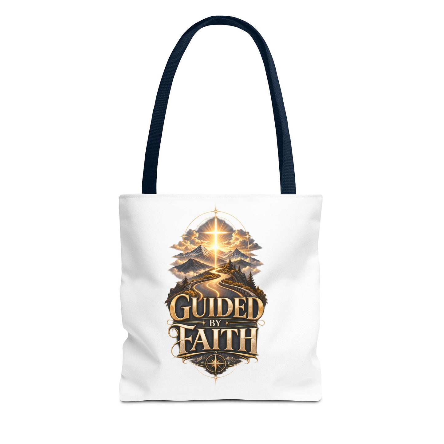 Guided by Faith Tote Bag — Christian Inspirational Canvas Tote