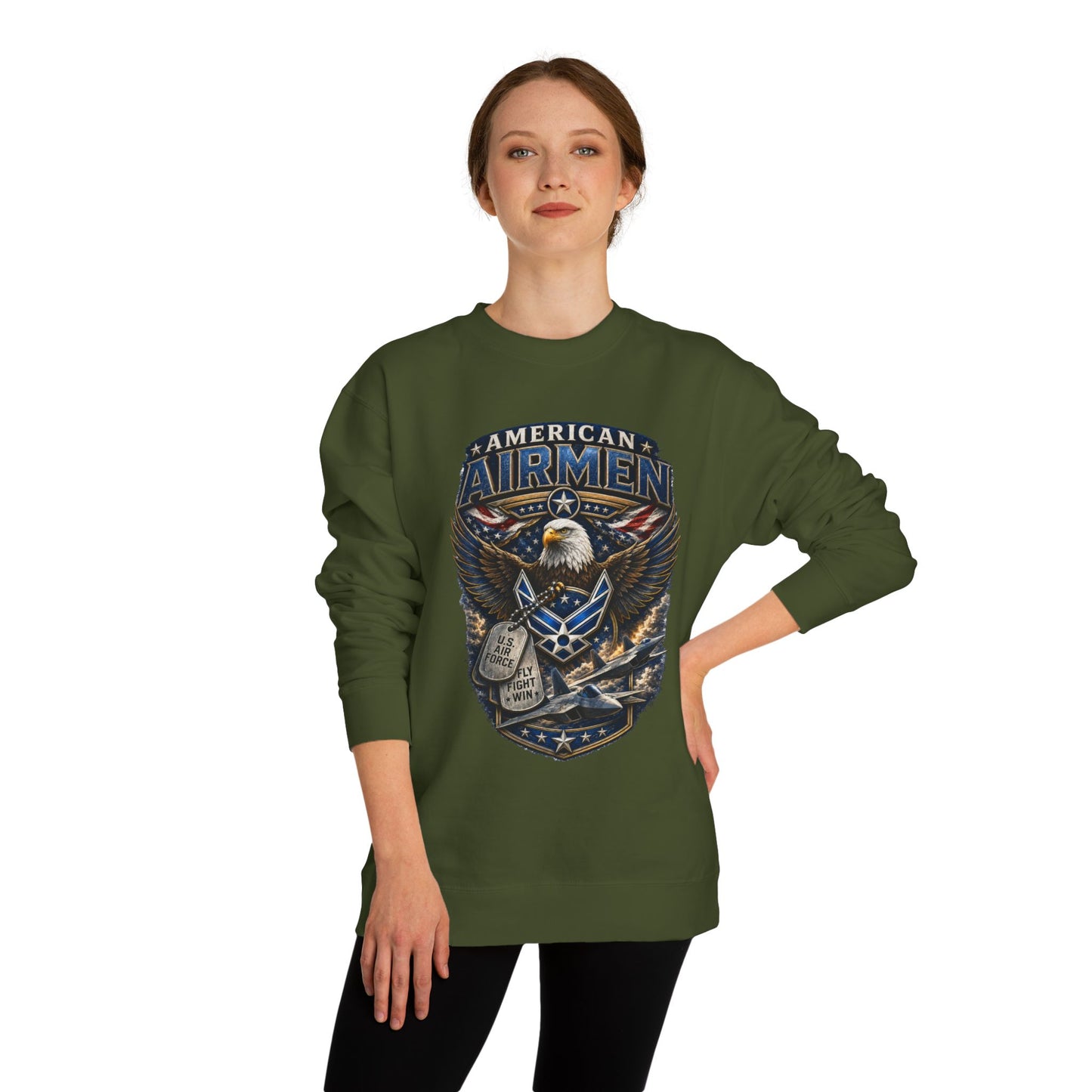 American Airmen Eagle Sweatshirt — Patriotic Air Force Crewneck