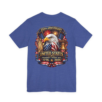 Independence 250th Eagle T-Shirt – United States 1776-2026 Centennial Graphic Tee