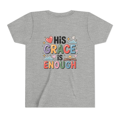 His Grace Is Enough Youth Tee — Christian Kids Inspirational Shirt